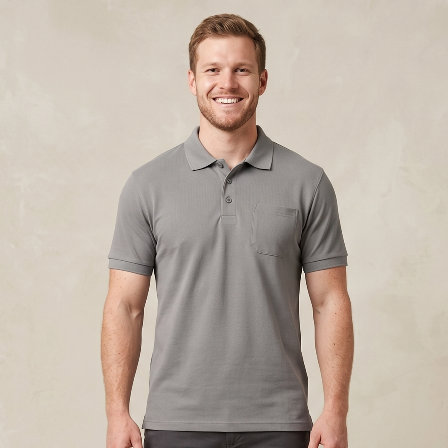 Orgon | crossover poloshirt met borstzak 51586