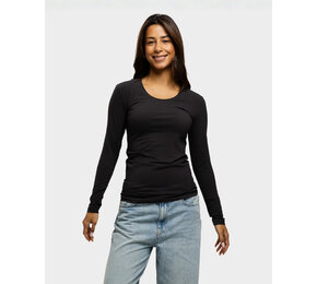 Lemon & Soda T-shirt crewneck cot/elast LS for her