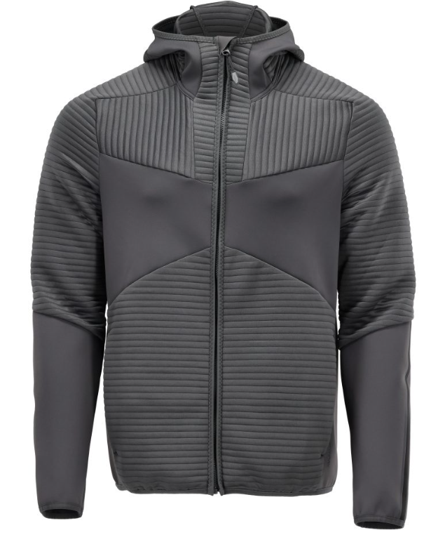 Fleece capuchontrui met rits  22603