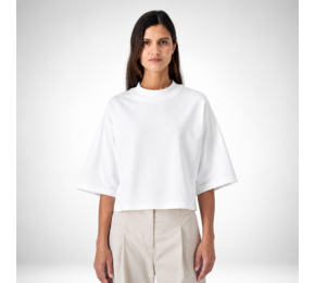 Raya dames cropped T-shirt korte mouwen STTW259