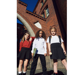 Basic Polo L/S Junior Unisex lange mouwen