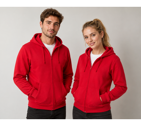 Basic Hoody Full Zip Men vest met capuchon