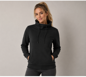 Hobart Women sweater met hoge kraag