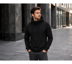 Hobart Men sweater met hoge kraag