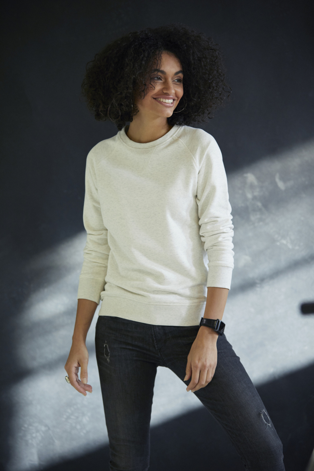 Premium OC Roundneck Ladies sweater met zijzak
