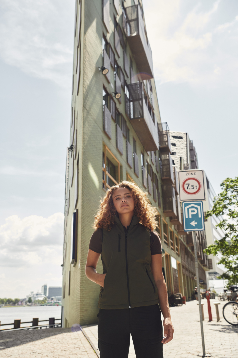 Padded Softshell Vest Ladies gewatteerde softshell bodywarmer.