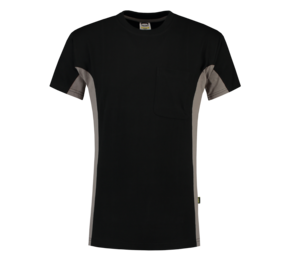 Casual T-shirt Bicolor Borstzak 102002
