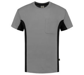 Casual T-shirt Bicolor Borstzak 102002