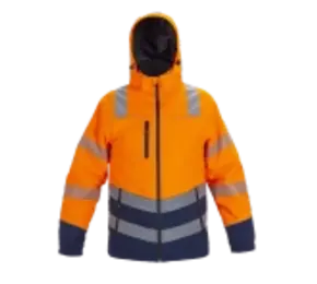 Winterparka Brussel Orange/Navy