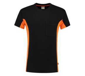 Casual T-shirt Bicolor Borstzak 102002