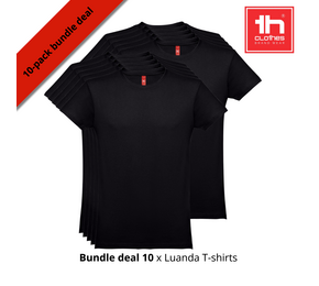 Tshirt Ankara 10 pack kleur black