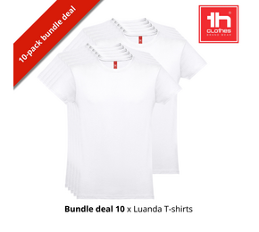 Tshirt Luanda 10 pack kleur White