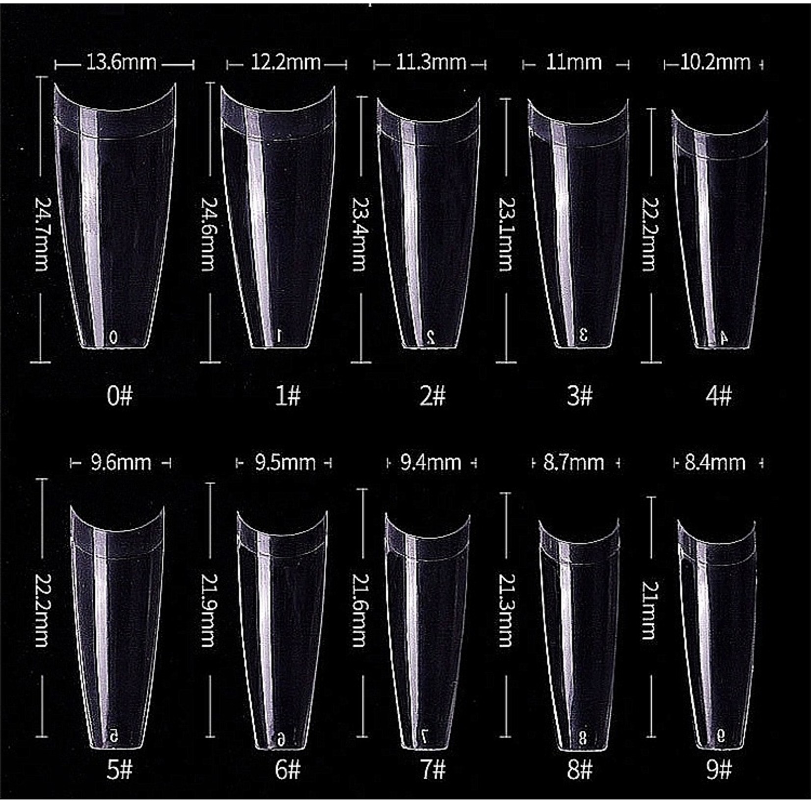Gellex Gellex T-Vormige-Tips-CLEAR-120ST