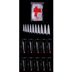 Gellex Stiletto FRENCH Natural Tips 600 Stk