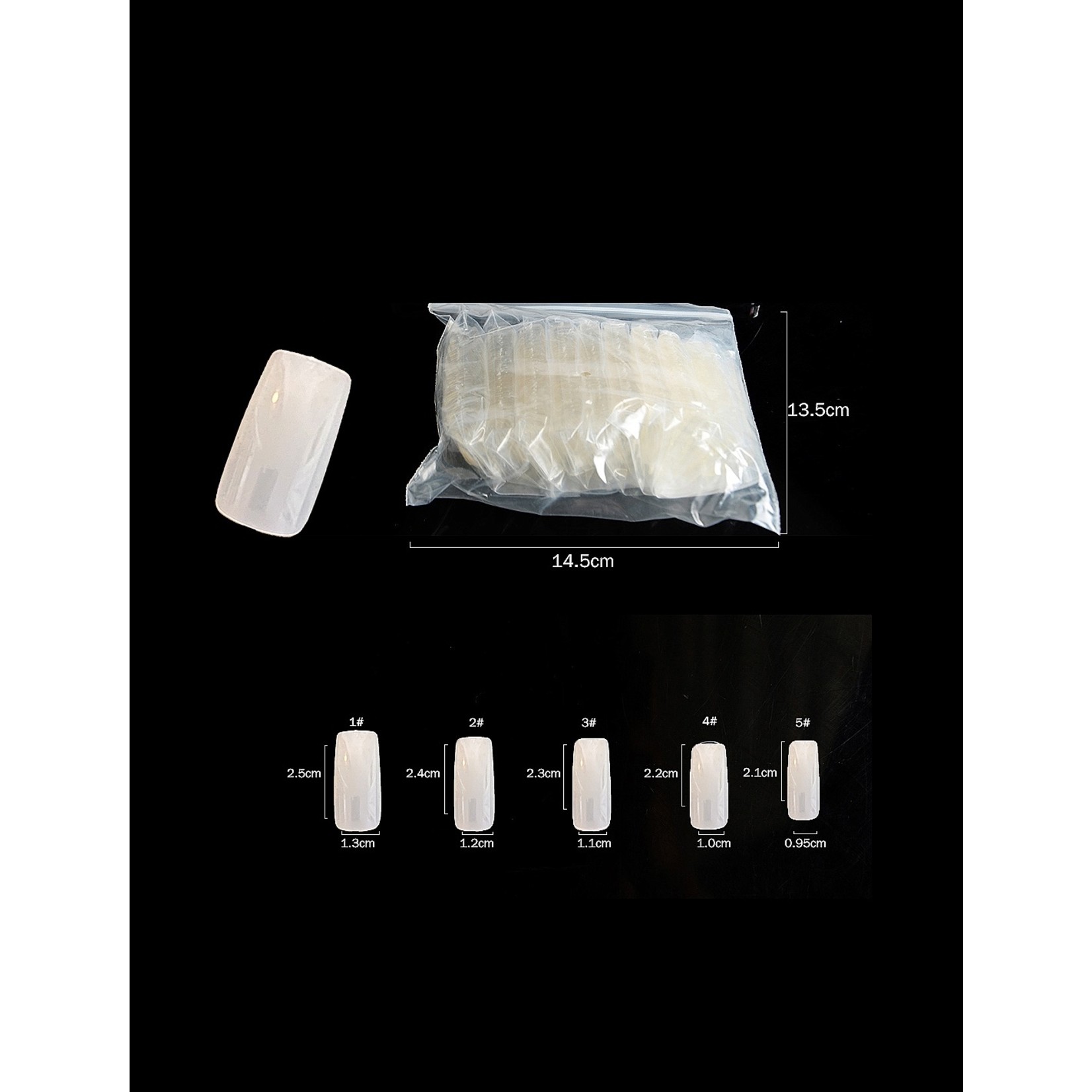 Gellex Gellex Full-cover-tips-NATUREL-500st
