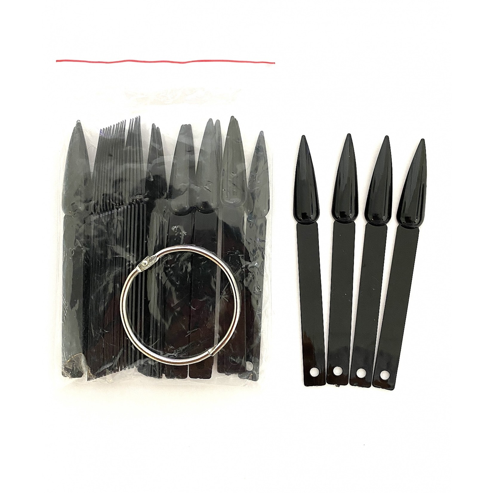 Gellex Gellex Stiletto-Black-Waaier-Colorpops-50st