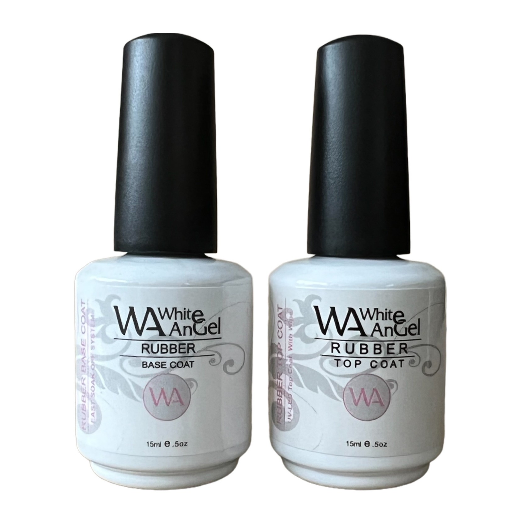 Gellex Gellex White Angel SET Rubber Base/Rubber Top Coat - 15ml