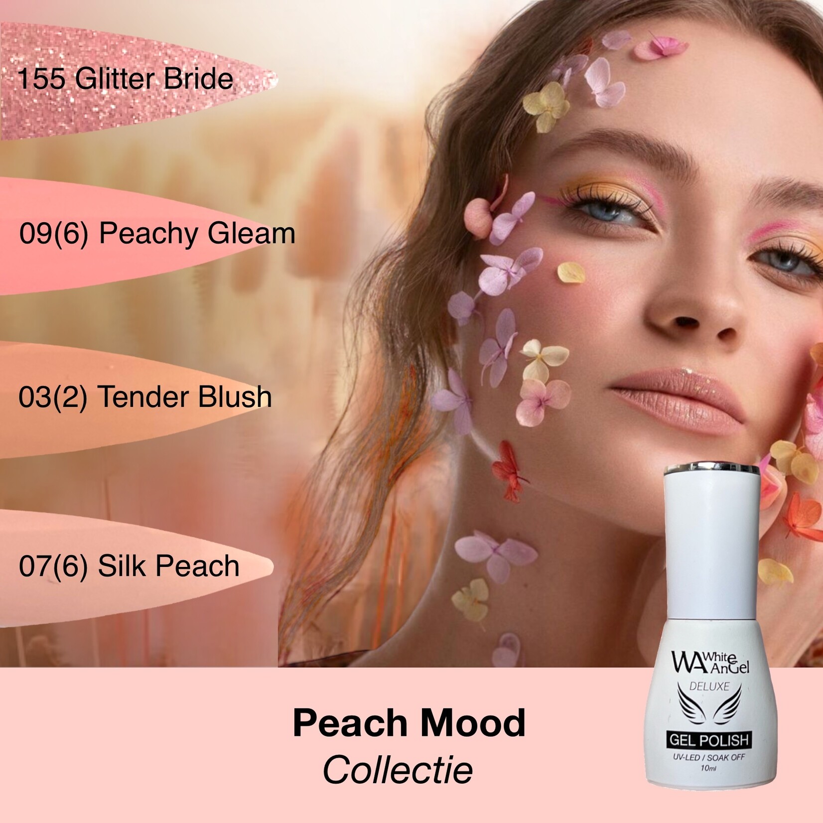 Gellex White Angel (Deluxe) - Peach Mood Collectie 10ml