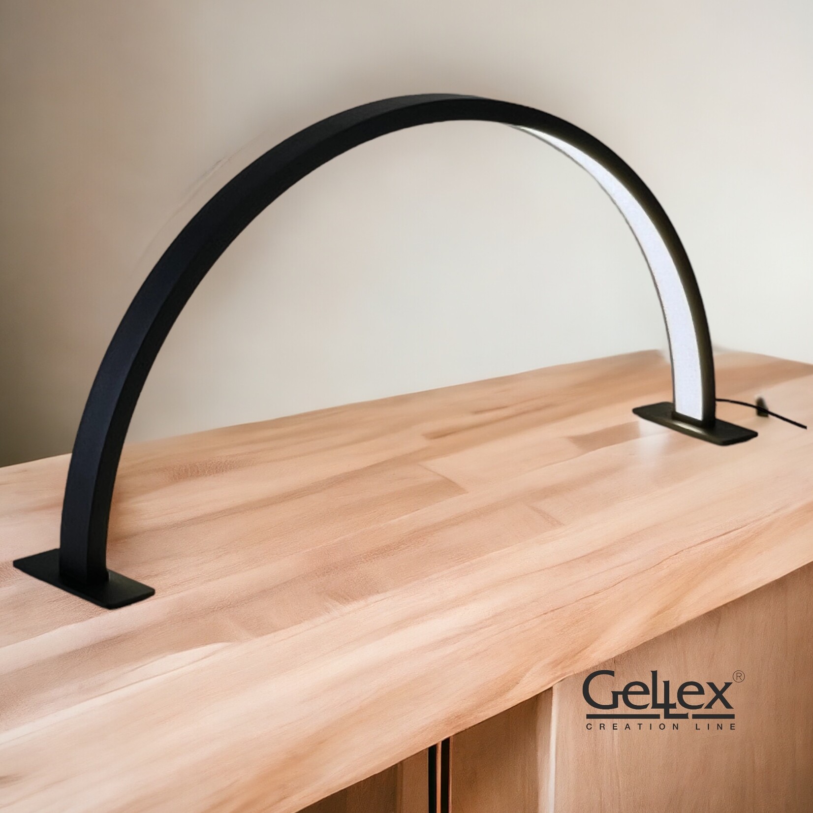 Gellex Gellex Half Moon Led Light Tischlampe - Schwarz