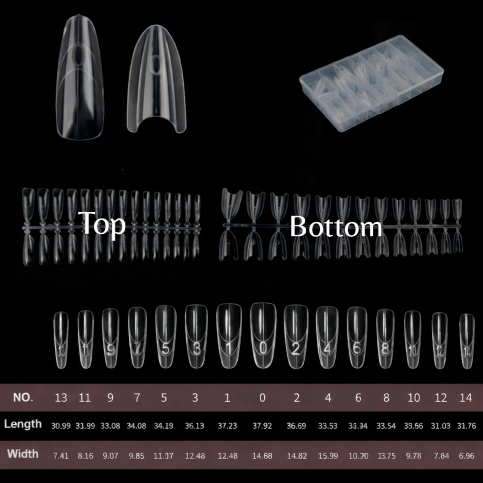 Gellex Sandwich Dual Nail Form  – Almond - 240 st.