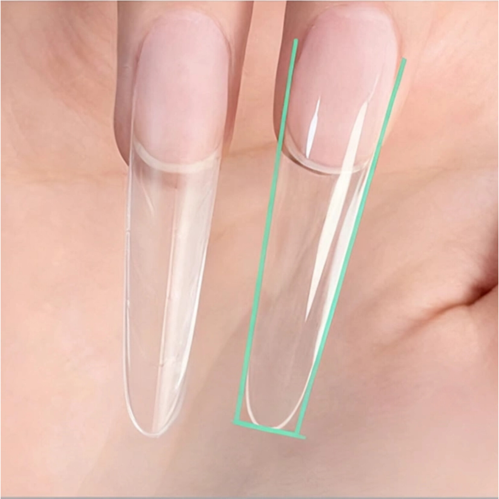 Gellex Sandwich Dual Nail Form  – Almond - 240 st.