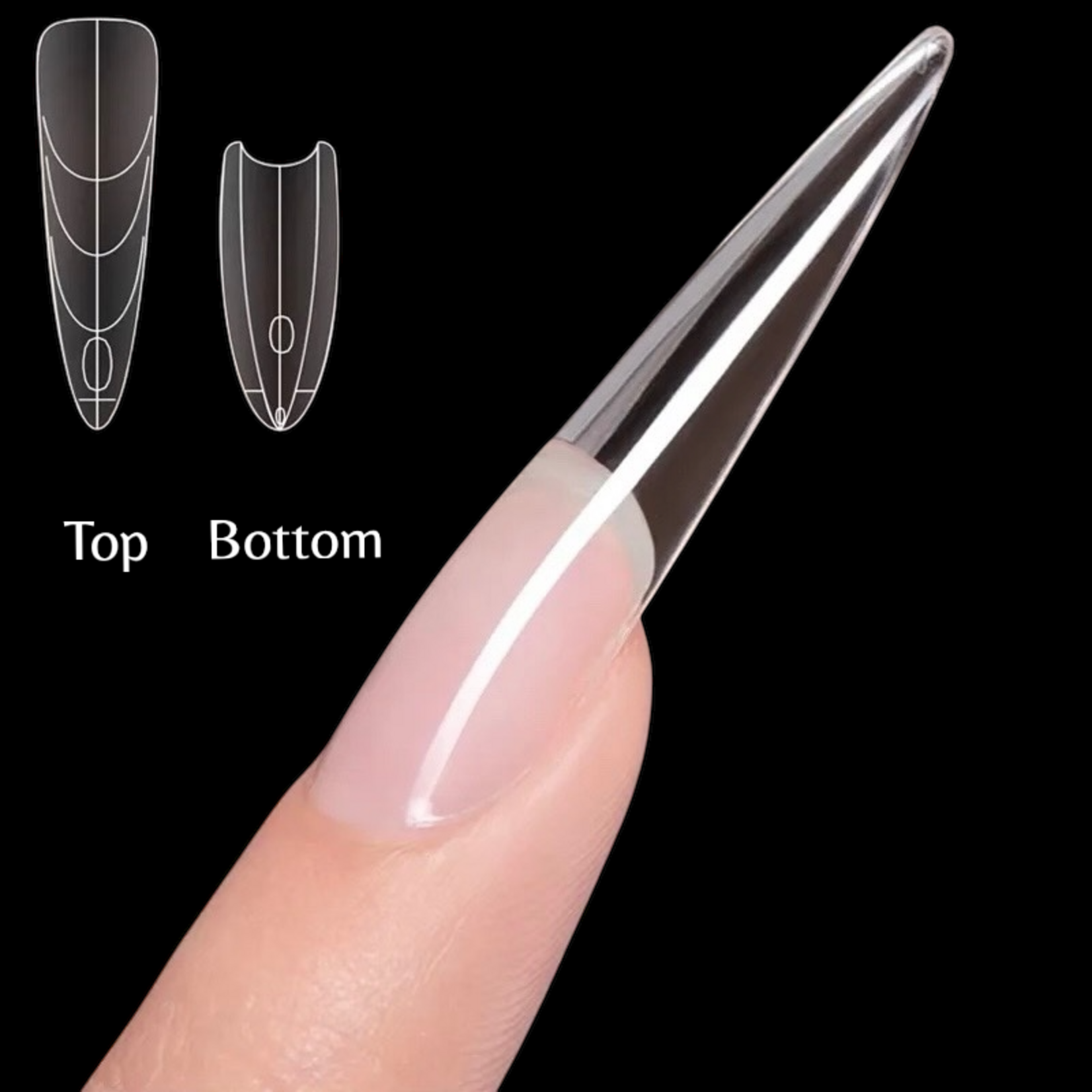 Gellex Sandwich Dual Nail Form  – Stiletto - 240 st.