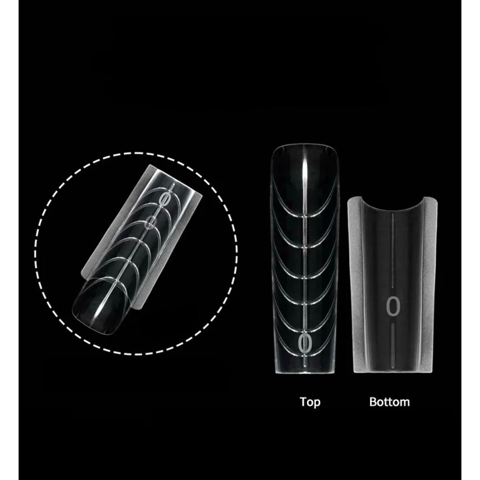 Gellex Sandwich Dual Nail Form – Square – 240 Stück