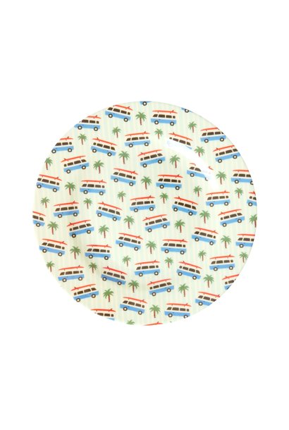 Melamine Kids Lunch Plate with Cars Print