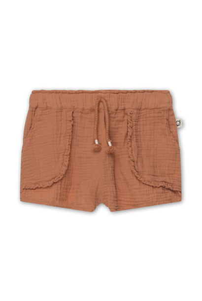 Gauze Skirt Shorts Terracotta