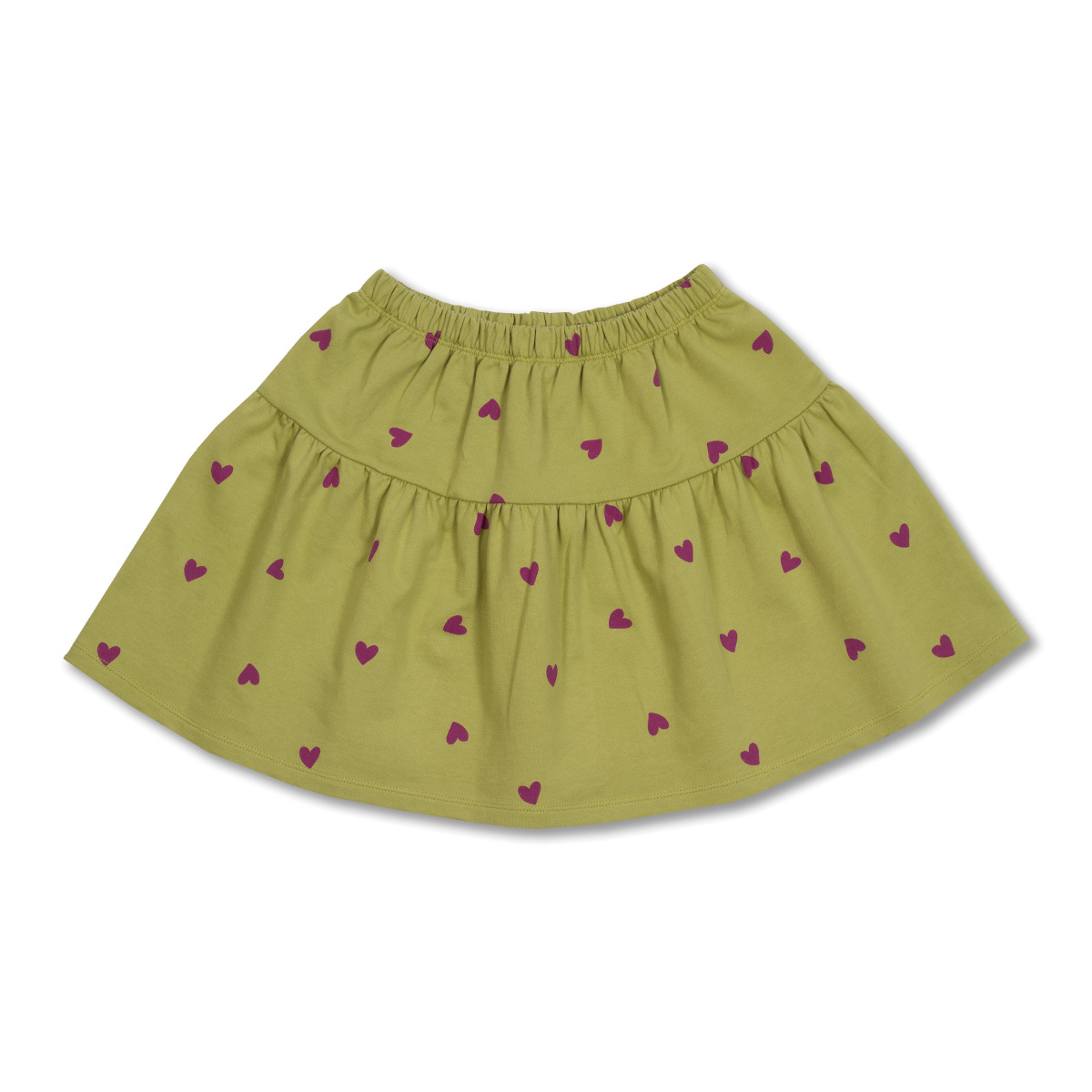 Mini Ruffle Skirt / Hearts AOP-1