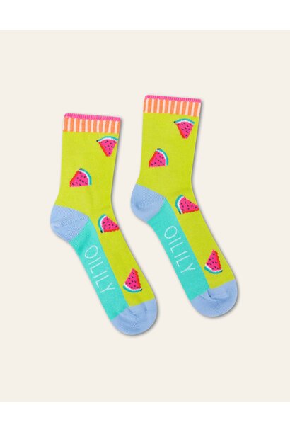 Melon Calf Socks Lime Punch