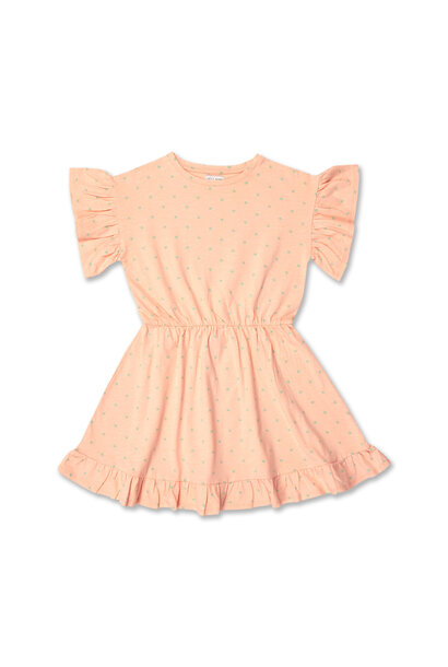 Ruffle Dress Mini Stars AOP