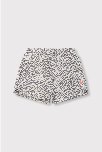 Kids Woven Tiger Jacqard Boucle Short Dark Grey