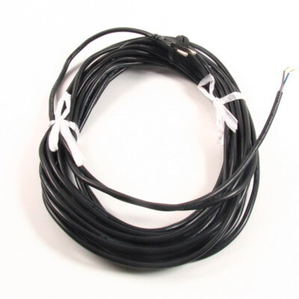 Kabel (12,5m zwart) 2 x 1mm t.b.v. 12 inch modellen