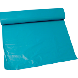 Afvalzak LDPE 65/25 x 140 cm T70 blauw 10 rol a 10 stuks