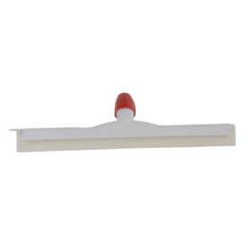 Kunststof vloertrekker met synthetische rubber wit 35 cm.