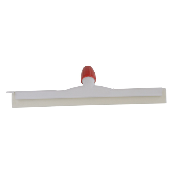 Kunststof vloertrekker met synthetische rubber wit 35 cm.