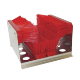 Schoenveger 350 x 320 x 220 mm. gegalvaniseerd 4 borstels