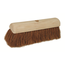 Zaalbezem kokos 30 cm.satijn gelakt