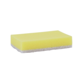 Schuurspons geel / wit ca. 140x90x28 mm set à 10