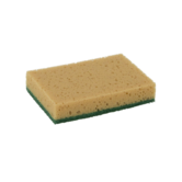 Schuurspons bruin / groen ca. 140x95x28 mm set à 10