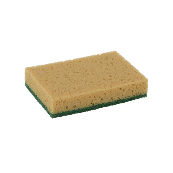 Schuurspons bruin / groen ca. 140x95x28 mm set à 10