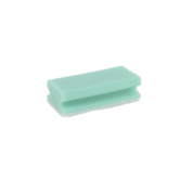 Schuurspons met greep set à 10 ca. 140x70x42 mm groen / wit