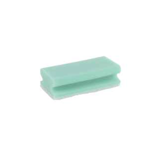 Schuurspons met greep set à 10 ca. 140x70x42 mm groen / wit