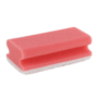 Schuurspons met greep set à 10 ca. 140x70x42 mm rood / wit