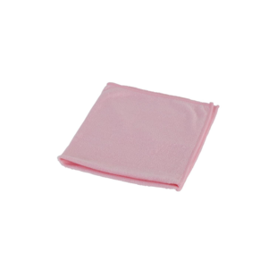 Microvezeldoek  gebreid set à 10 ca. 40x40 cm roze