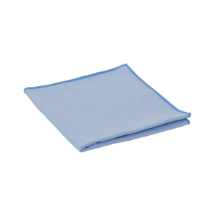 Microvezelglasdoek geweven blauw 40 x 40 cm per 10 st