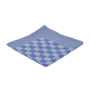 Theedoek blauw geblokt 60 x 65 cm.