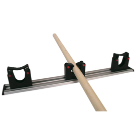 Toolflex ophangstrip 50 cm zwart met klemmen 3 x 20/30 mm.