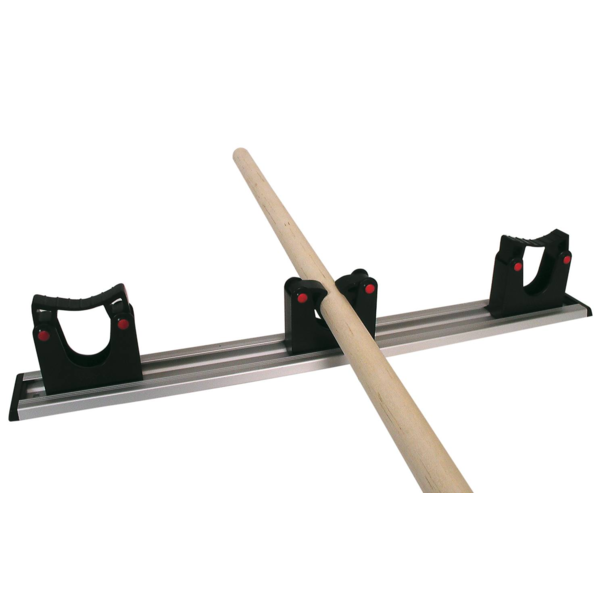 Toolflex ophangstrip 50 cm zwart met klemmen 3 x 20/30 mm.